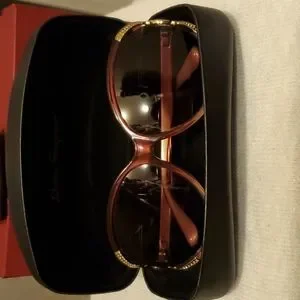 Salvatore Ferragamo Sunglasses with Hard case, cleaning cloth & gift box NEW SALVATORE FERRAGAMO BLACK LARGE AUTHENTIC SUNGLASSES  main image 3